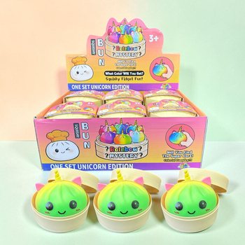 RAGE - Squishy Bun Dumplings LARGE - ONE SET UNICORN EDITION (Dim. 8.5 x 8.5 x 7.5 cm) (12 pcs.)