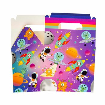 Space Theme Menu Box / Treat Box 14x10x17 cm (12 pcs)