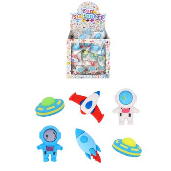 SPACE / SPACE ERASERS IN DISPLAY (84pcs.)