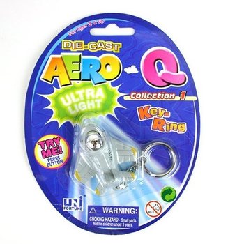 AIRPLANE KEY RINGS WITH LIGHT (12pcs)