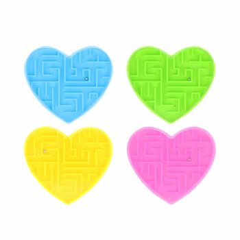 Heart Puzzle Games - Display of 72 pcs