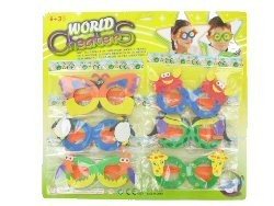 FOAM KIDS GLASSES - MIX MAP (6x6 card.)