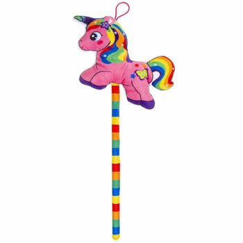 Plush Unicorn on Stick - Mixed Colors (12 pcs)