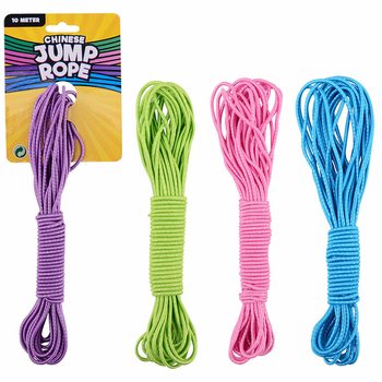 OUTDOOR FUN - Chinese Jump Rope Skipping Elastic, 10 Meters (6 pcs)
