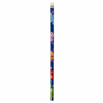 Monster Pencils with Eraser (12 pcs)