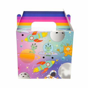 Space Theme Menu Box / Treat Box 14x10x17 cm (12 pcs)