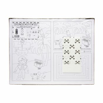 COMPLETE HOSPITALITY BOX PIRATE - 48x Pencil Sets + 100x Colouring Sheets + 100x Napkins (248 pcs)