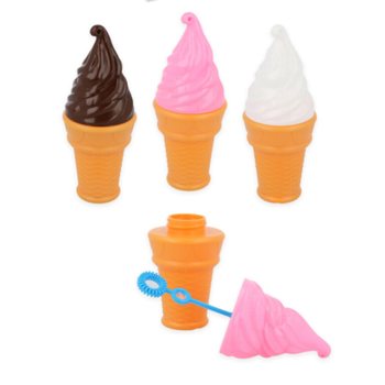 LARGE ICE CREAM BUBBLE BLOWERS 50ML IN DISPLAY (24 pcs)