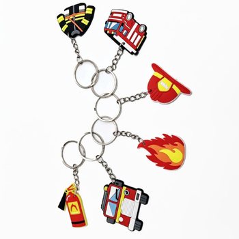 Fire Brigade Keyrings - Assorted (48 pcs)