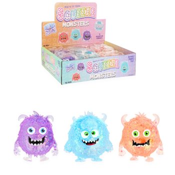 SQUEEZE MONSTERS - ASSORTED COLOURS - IN DISPLAY (12 pcs)