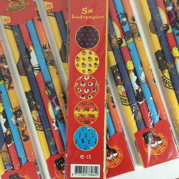 5-Piece 'De Club van Sinterklaas' Gift Wrapping Paper