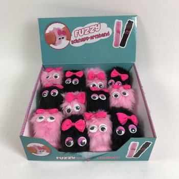PLUSH FUZZY SNAP BRACELETS / FUZZY CLIC BRACELETS (12pcs)