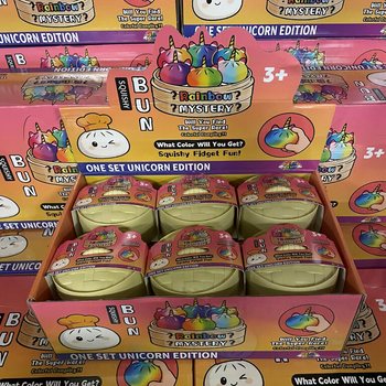 RAGE - Squishy Bun Dumplings LARGE - ONE SET UNICORN EDITION (Dim. 8.5 x 8.5 x 7.5 cm) (12 pcs.)