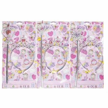 PRINCESS STAF + TIARA ON CARD (12 pcs.)