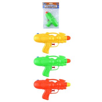 WATER GUN - 17CM LONG - MIXED COLORS (12 pcs)