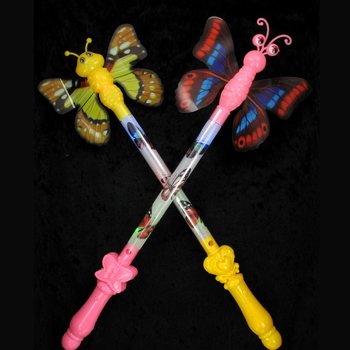 LED Glow Wand Butterfly 43cm (12 pcs)