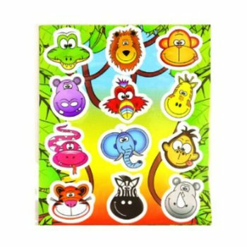 FUN STICKERS &ndash; MODEL: JUNGLE ANIMALS (120 pcs)