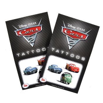 3-Piece Disney Cars 2 Temporary Tattoo Set (50 pcs)