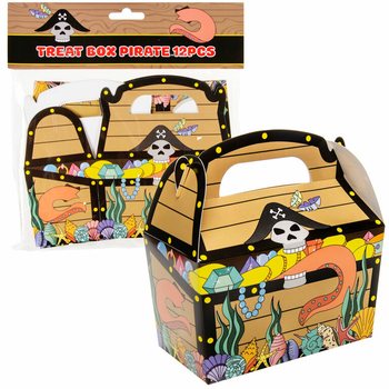 Pirate Party Treat Box 12x12.5x6 cm (12 pcs)