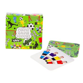 SMALL MEMORY GAMES - MODEL: FOOTBALL PLAYERS - IN DISPLAY (60 pcs.)