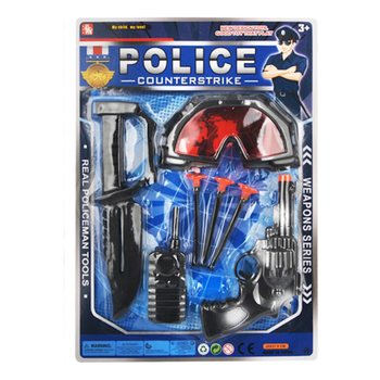 Police Playset with Suction Cup Gun and Glasses (6pcs)