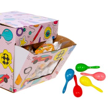 Small Maracas Mix - 60 Pieces in Display