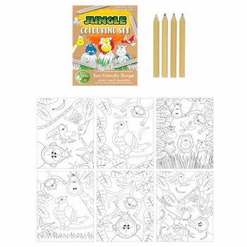 ECO FRIENDLY &ndash; Jungle Animal Drawing Set (25 Units)