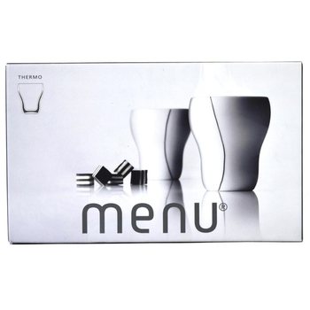 MENU - BLACK CONTOUR THERMAL MUG MEDIUM 320 ML, SET OF 2