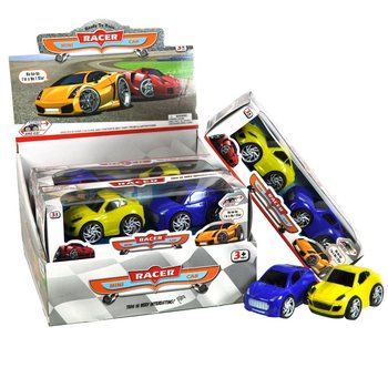 2-PIECE SET FRICTION CAR IN DISPLAY (6 pcs.)