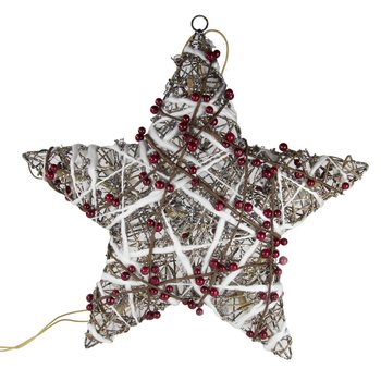FLASHING STAR CHRISTMAS DECORATION 45 CM. (2st.)