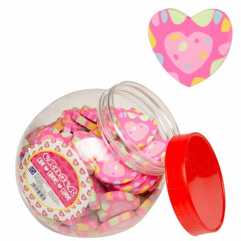 GUM HEART IN JAR (100 pcs.)