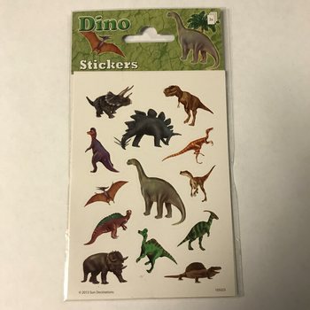 STICKERVEL: DINOSAUR, Dim. 16 x 9 cm. (10pcs)