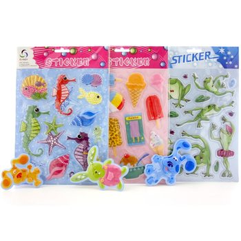 Cheerful Pop-Up Stickers (12 pcs)