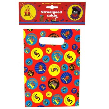 10 Sinterklaas St. Nicholas Treat Bags 22 x 16 cm (6 pcs.)