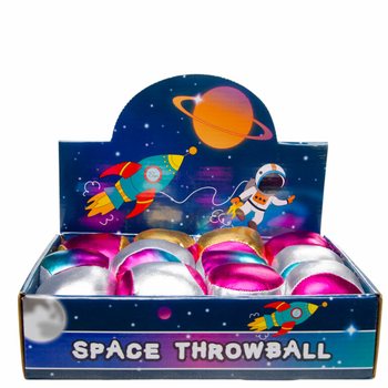 PLUSH METALLIC THROW BALL - SPACE (12 pcs)