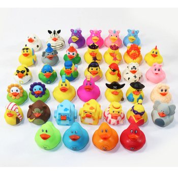 MIX DESIGN BATH DUCKS - Dim 5x5.5x6 Cm (38 pcs)
