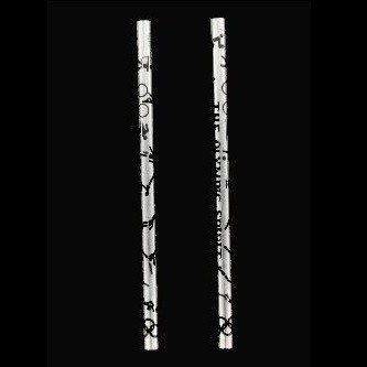 Wooden Pencils Silver/Black (144 pcs)