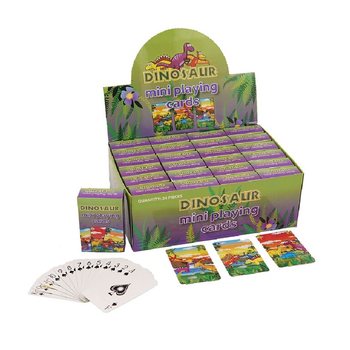 MINI PLAYING CARDS - MODEL: DINOSAUR IN DISPLAY (24 pcs.)