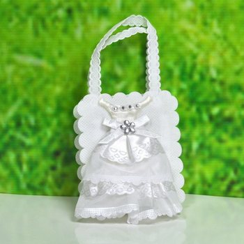 Wedding Favor Bag - Wedding Dress Design (12 pcs.)