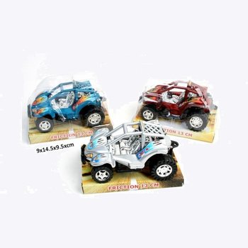 STOERE FRICTION BUGGIES ON BLISTER CARD, 13 CM. LONG (12pcs)