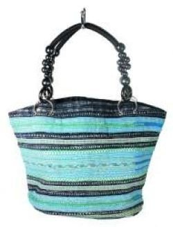 B-FAIR Bag Beads Black/Light Blue (1 pc.)