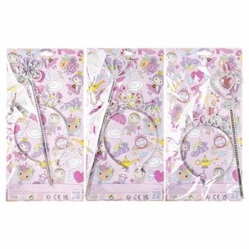 PRINCESS STAF + TIARA ON CARD (12 pcs.)