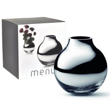 MENU Round Silver Vase | Luxury Ball Vase B2B