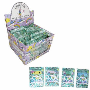Self-Inflating Unicorn Hand Balloons (48 pcs)