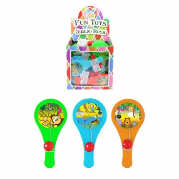 Jungle Animals Paddle Bat Game - Display Box (96 pcs)