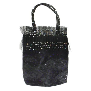 TOYS HANDBAG WITH GLITTER AND SPIDER WEB PRINT (6 pcs.)