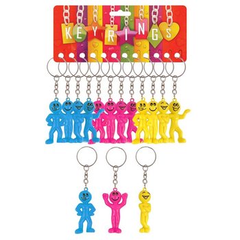 Smiley Man Keychain (12 pcs) | B2B Wholesale