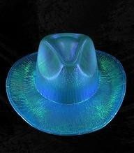 GLITTER COWBOY HAT - BLUE (6 pcs)