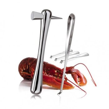 NUANCE - GOURMET SHELLFISH HAMMER AND FORKS SET (1 Set)