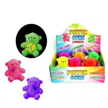 LUMINOUS PUFFER BEARS IN DISPLAY (12pcs)